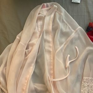 La senza blush sheer robe